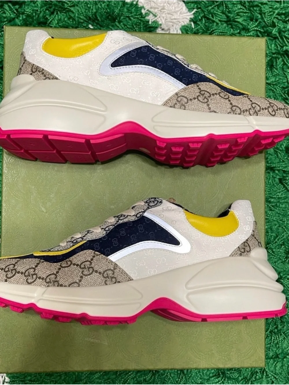 Gucci Multicolor GG Canvas & Leather Chunky Sneaker